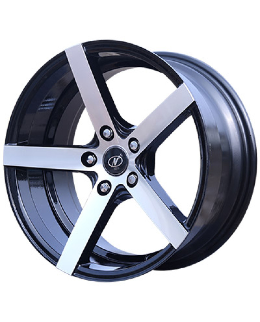 Techno in Black Machined finish. The Size of alloy wheel is 17x8 inch and the PCD is 5x114(SET OF 4)
